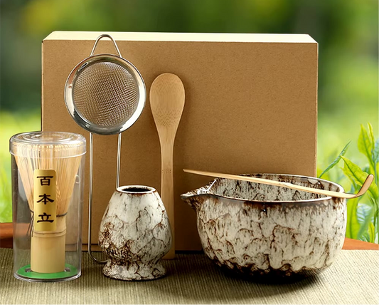 japanisches matcha set keramik | 6 teilig