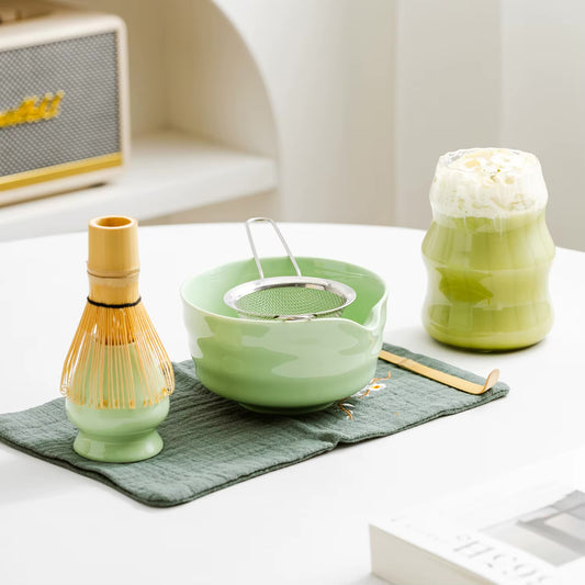 japanisches matcha set keramik | 7 teilig