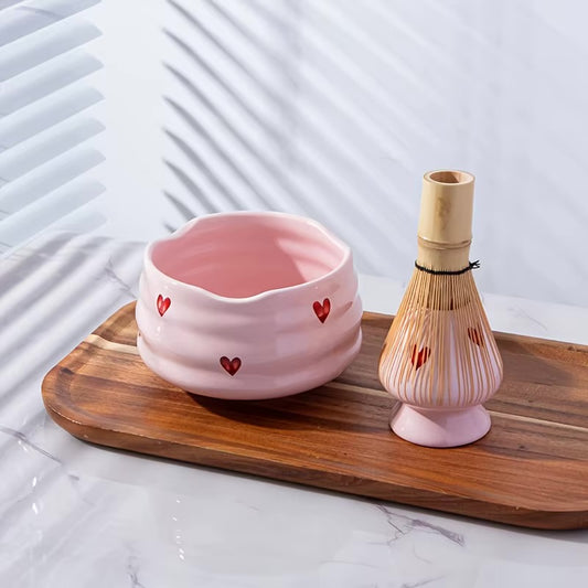japanisches matcha set heart | 5 teilig