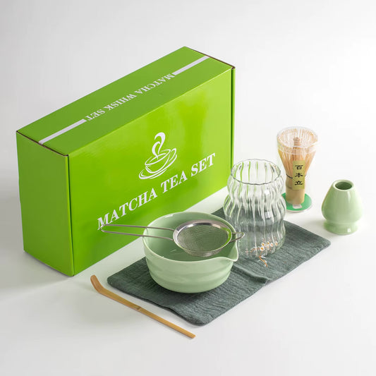 japanisches matcha set keramik | 7 teilig
